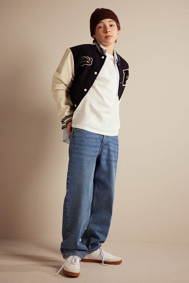 H&M 2-pak Jeans Loose Fit Denimblå/lys Denimblå