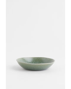 Stoneware Bowl Green