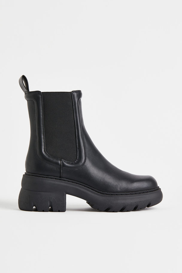 H&M Chunky Chelseaboots Zwart