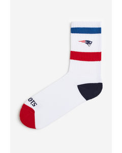 Socken mit Motiv Weiß/NFL