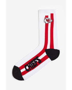 Socken mit Motiv Rot/NFL