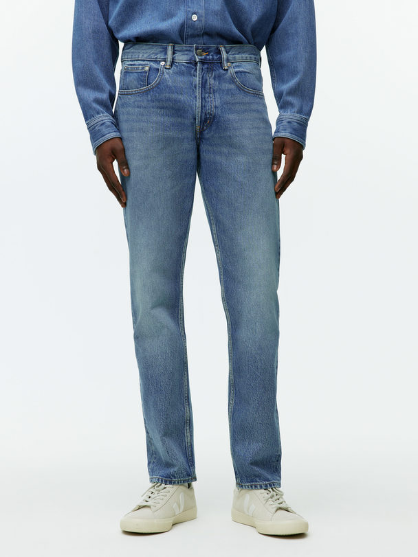ARKET Park Regular Straight Jeans Vintageblå