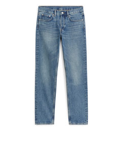Park Vanlige Rette Jeans Vintageblå