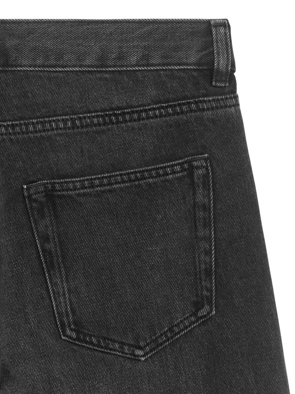 ARKET Park Regular Straight Jeans Vasket Sort