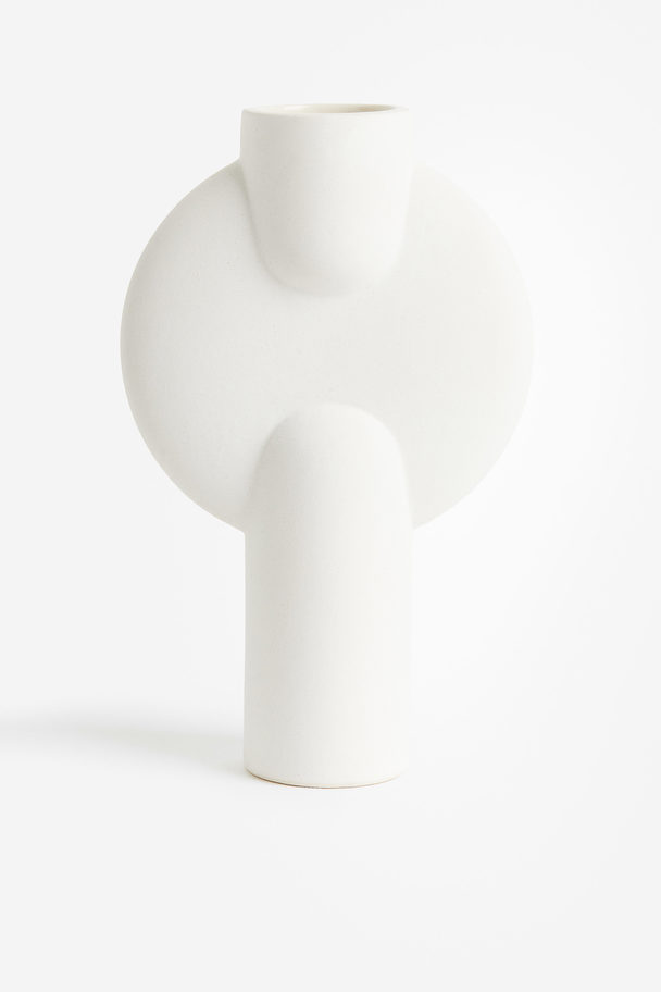 H&M HOME Hohe Vase aus Steingut Weiß