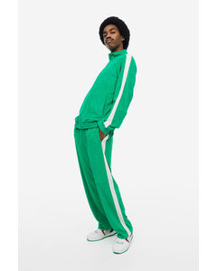 Relaxed Fit Terry Track Jacket Bright Green