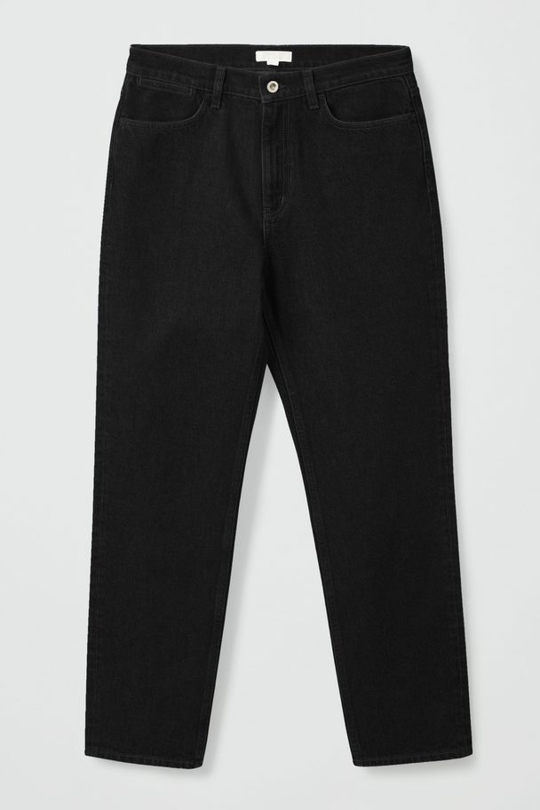 COS Cropped Straight Jeans Black