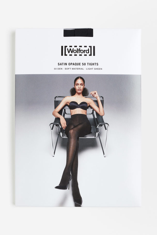 Wolford Satin Opaque 50 Tights Black
