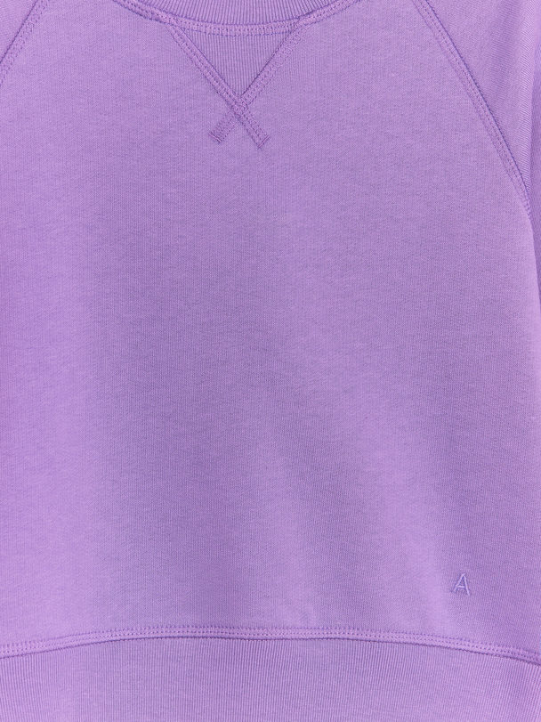 ARKET Cotton Sweatshirt Purple