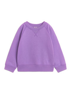 Cotton Sweatshirt Purple