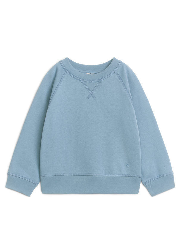 ARKET Sweatshirt aus Baumwolle Taubenblau
