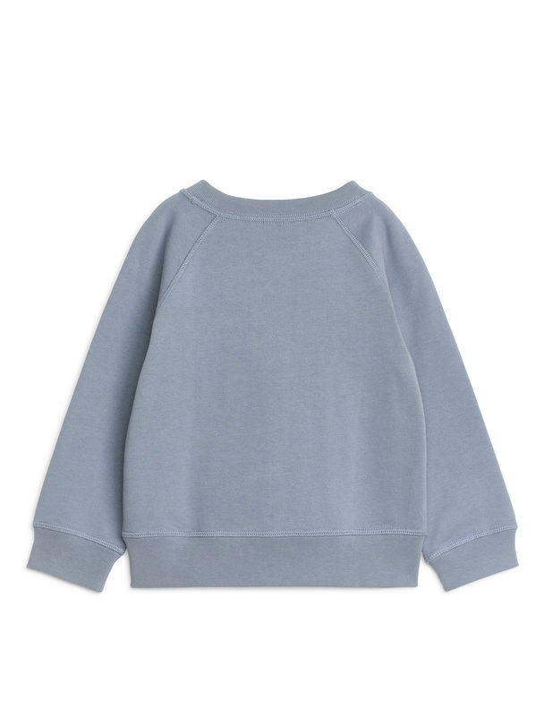 ARKET Sweatshirt aus Baumwolle Taubenblau