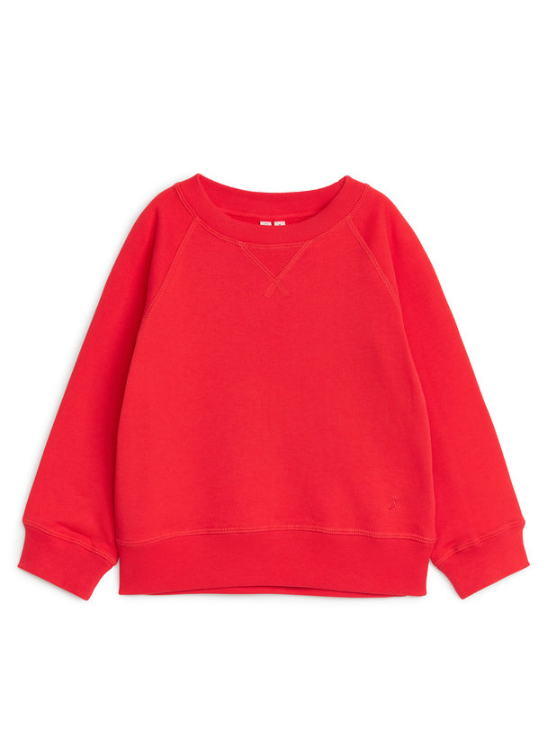 ARKET Sweatshirt aus Baumwolle Rot