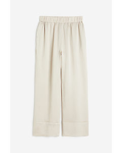 Broek Van Zijdemix Lichtbeige