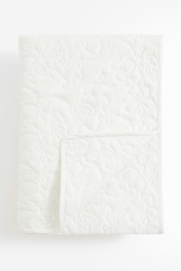 H&M HOME Quilted Bedspread White