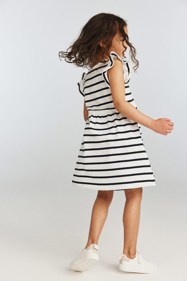 H&M 3-pack Jersey Dresses White/striped