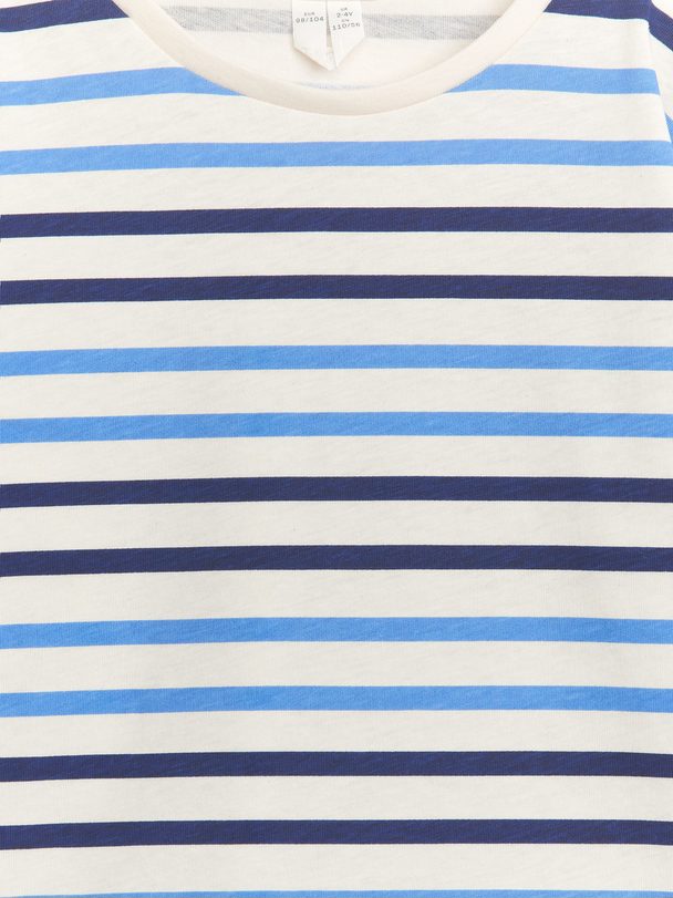 Arket Long-sleeved T-shirt White/navy/blue