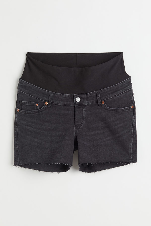 H&M Mama Denim Shorts Black