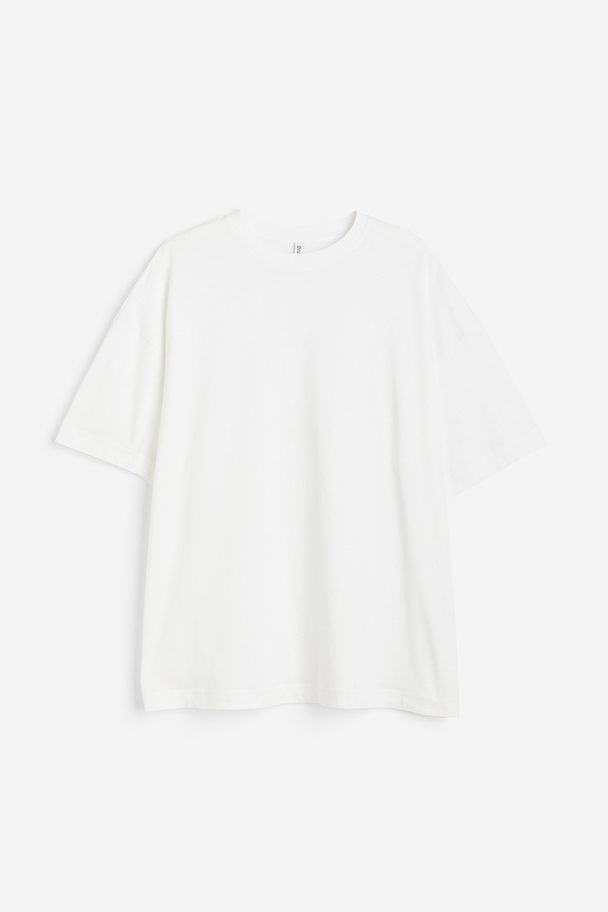 H&M H&amp;M+ Oversized T-Shirt Weiß