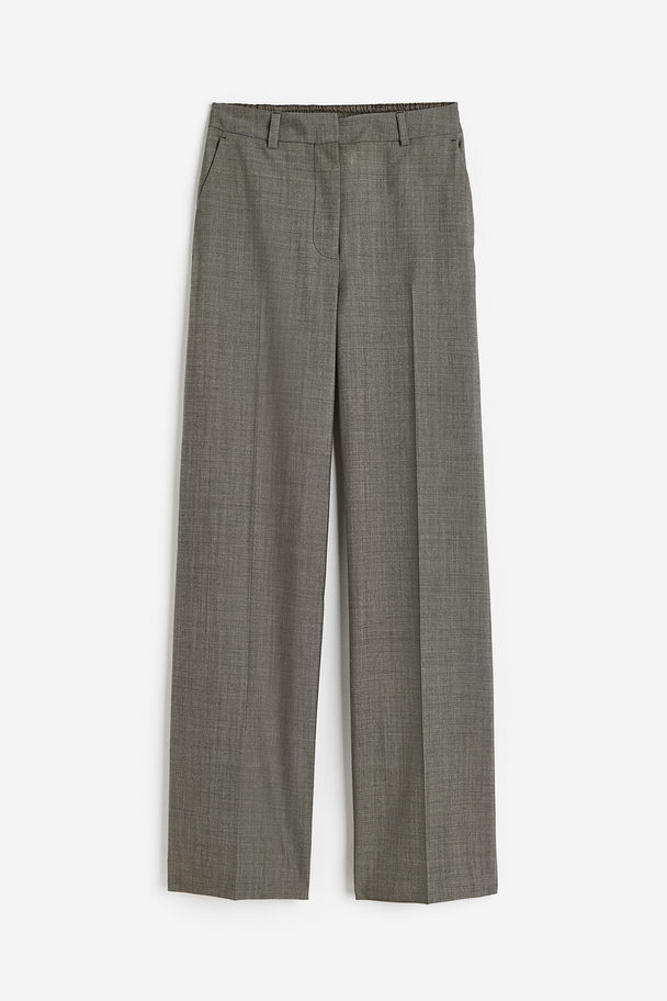 H&M Wollen Pantalon Grijs