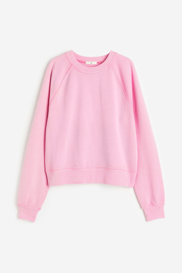 H&M Sweatshirt Ljusrosa