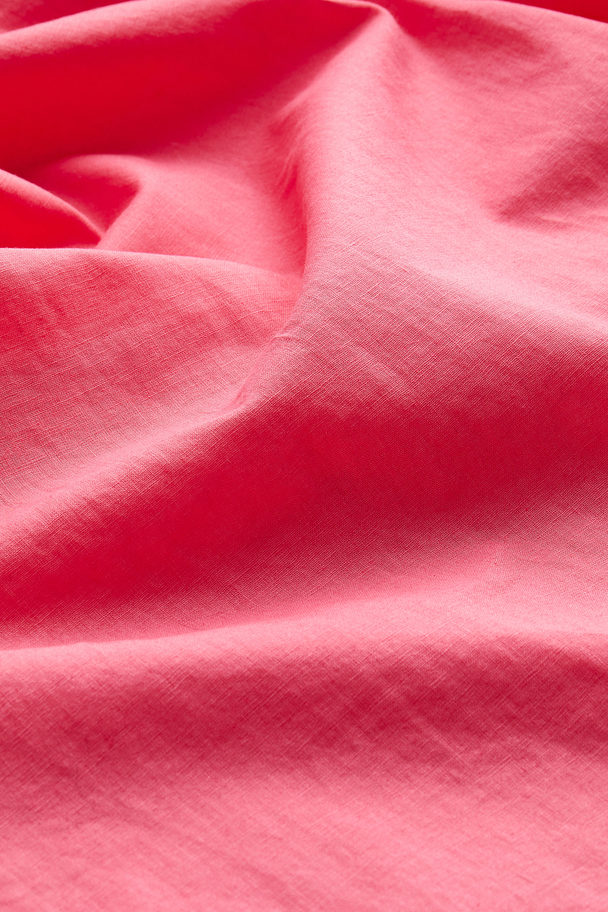 H&M Tunikakleid aus Leinenmischung Rosa