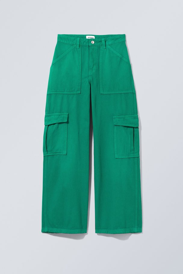Weekday Julian Workwear Trousers Green