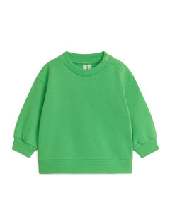 Sweatshirt I Bomull Grön
