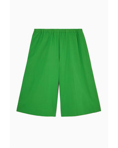 Elasticated Bermuda Shorts Green