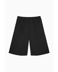 Elasticated Bermuda Shorts Black
