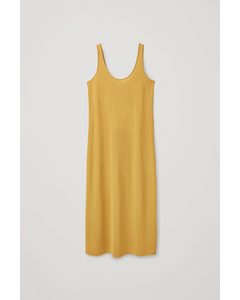 Midi Slip Dress Mustard Yellow