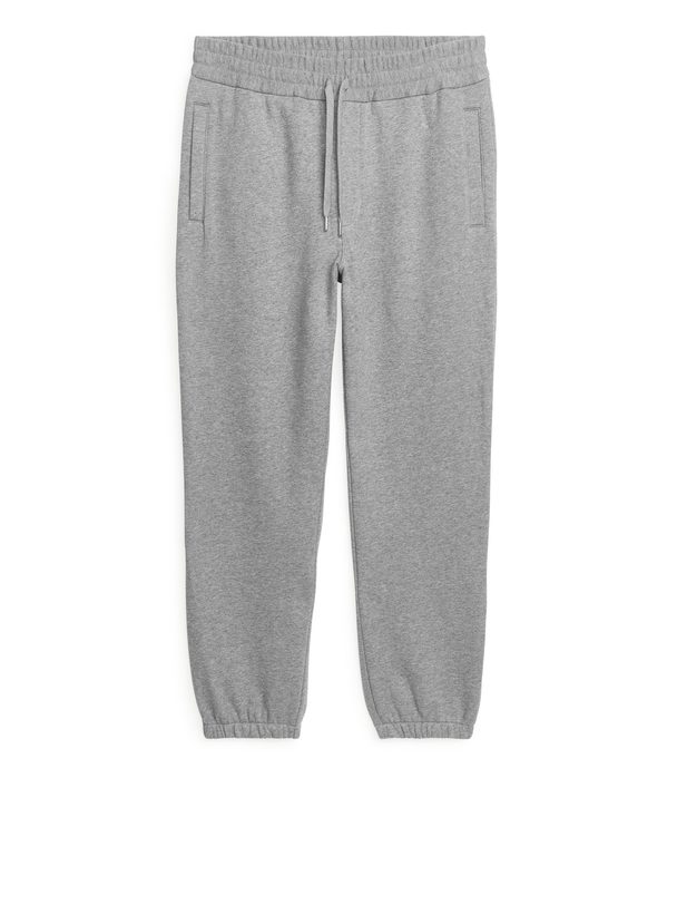 ARKET Organic And Recycled Cotton Sweatpants Grey Melange