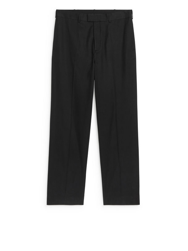 ARKET Lyocell Blend Trousers Black