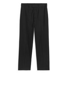 Lyocell Blend Trousers Black