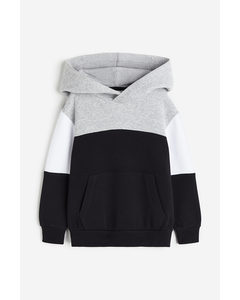 Hoodie Black/block-coloured