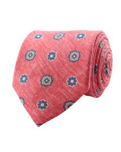 Flower Linen Tie