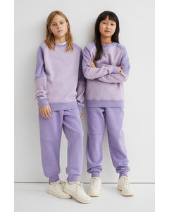 2-piece Sweatshirt Set Light Purple/purple