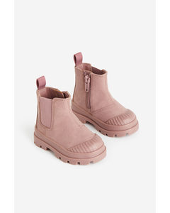 Chunky Chelsea Boots Dusty Pink