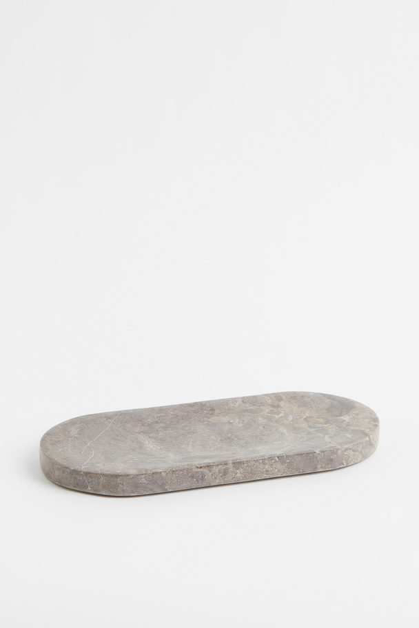 H&M HOME Marble Tray Grey/marble-patterned