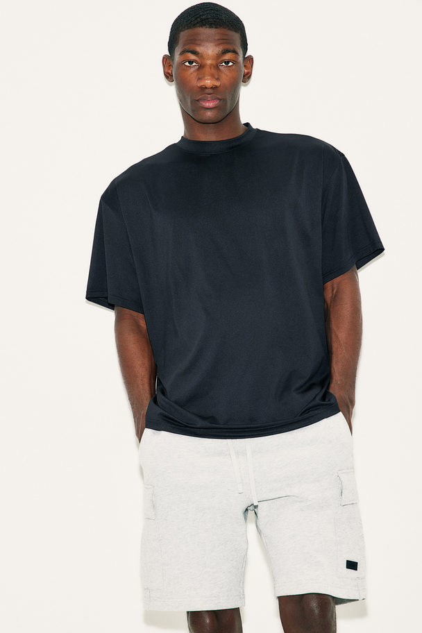 H&M Drymove™ Loose-fit Sports Top Black