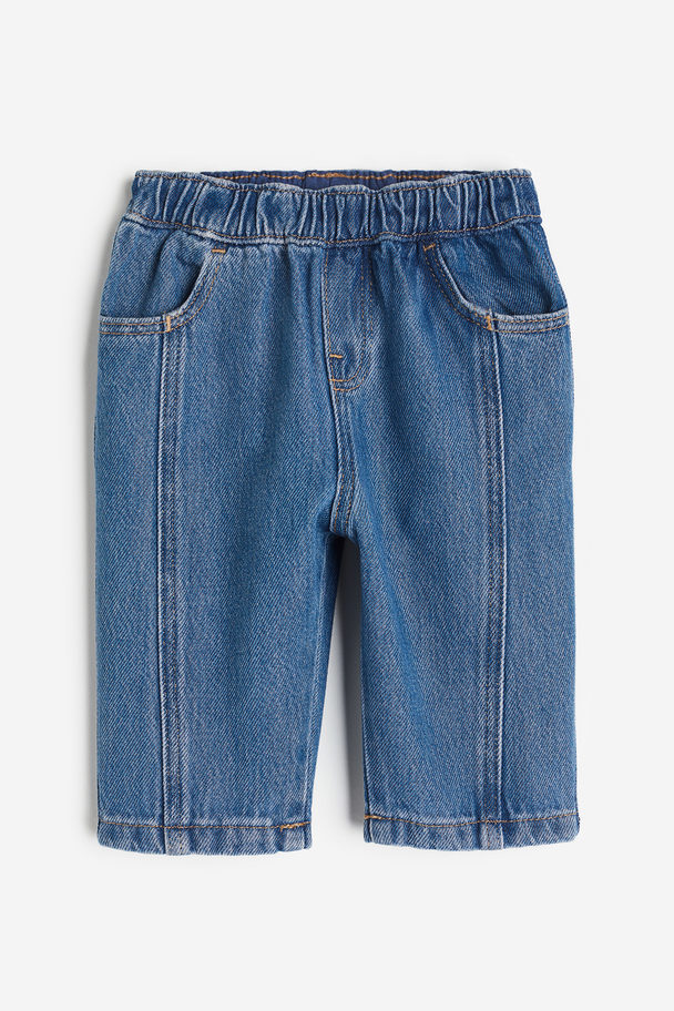 H&M Loose Fit Jeans Denimblau