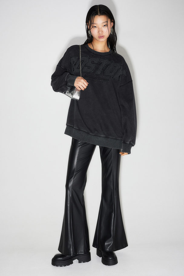 H&M Flared Trousers Black