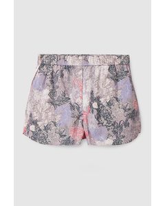 Printed Pyjama Shorts Lilac