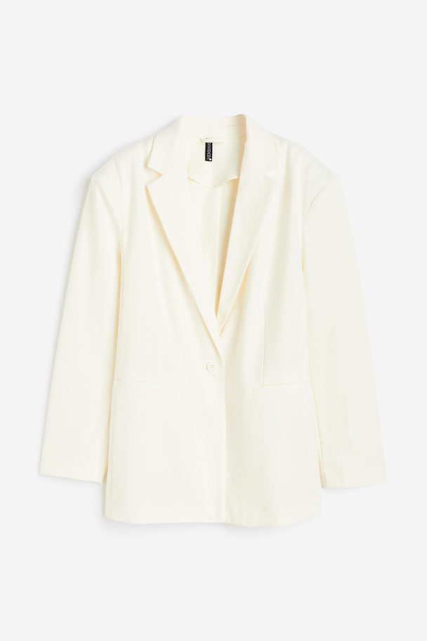 H&M Oversize-Jacke aus Twill Cremefarben