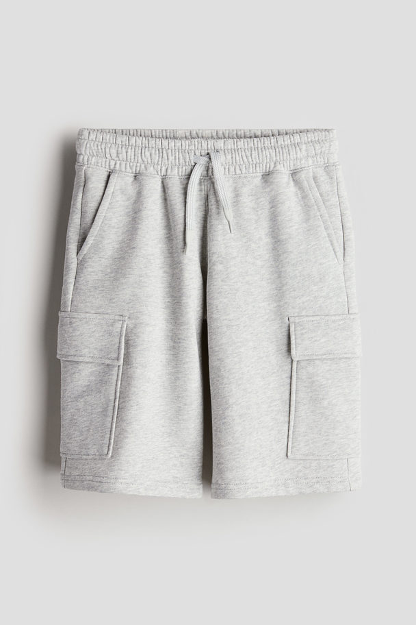 H&M Cargo-Sweatshorts Hellgraumeliert