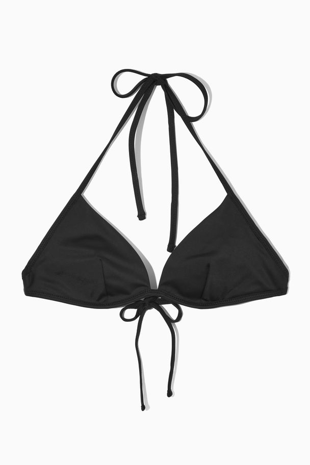 COS Triangelformad Bikini-bh Med Bygel Svart
