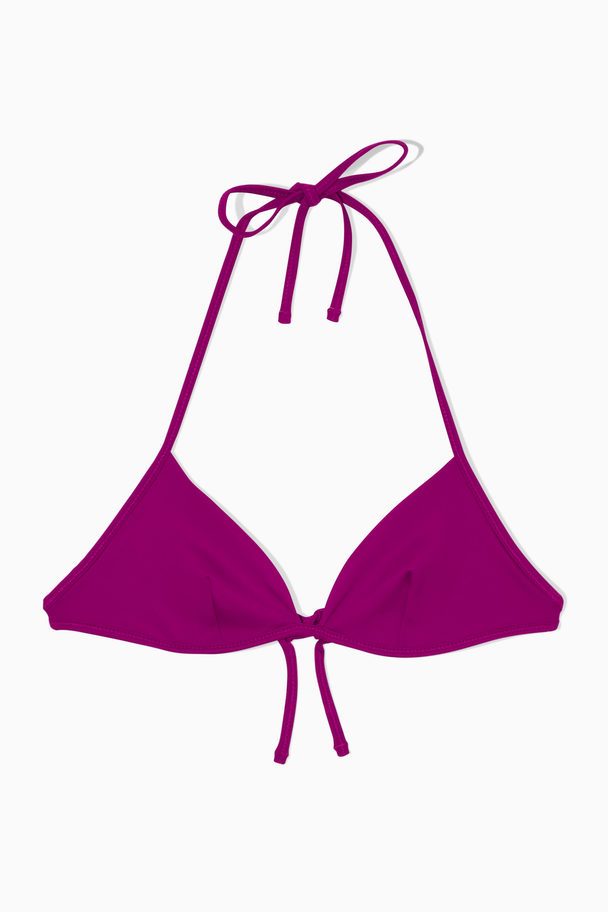 COS Underwired Triangle Bikini Top Purple