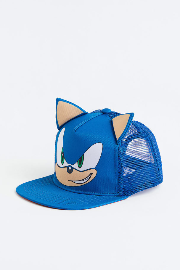 H&M Caps Med Motiv Blå/sonic The Hedgehog