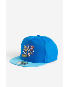 Motif-detail Cap Blue/sonic The Hedgehog