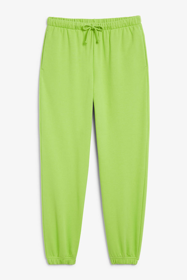 Monki Green Sporty Sweatpants Bright Green